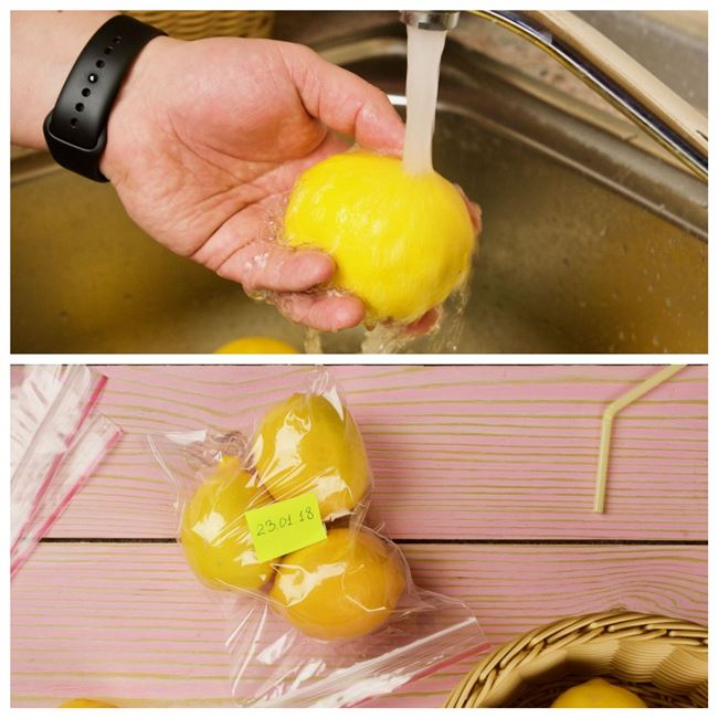 Хранение лимонов в морозилке