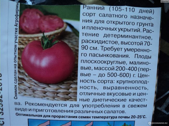 Хранение и использование томатов сорта Малиновый силач