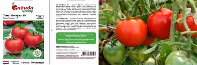 Томат Полфаст — характеристика и описание сорта, фото, урожайность, отзывы земледельцев